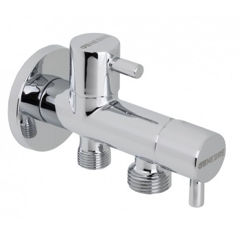 Двойной угловой вентиль GENEBRE 1/2" - 1/2" (310905)
